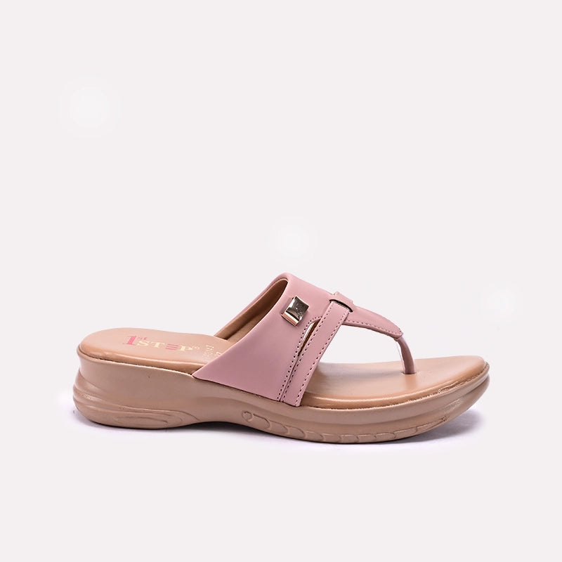 Womens Pink Comfy Slippers