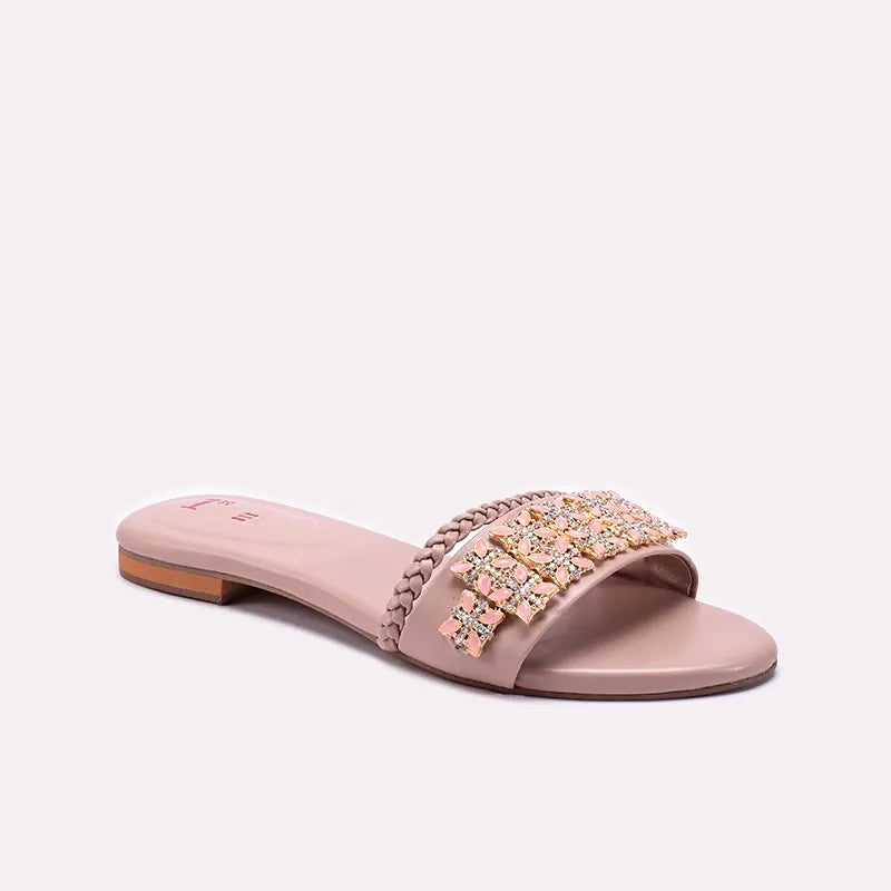 Pink Fancy Flat Slippers 0412234