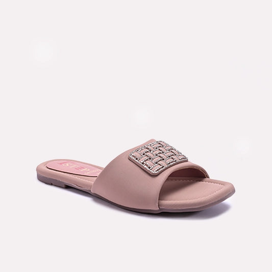 Pink Fancy Flat Slippers