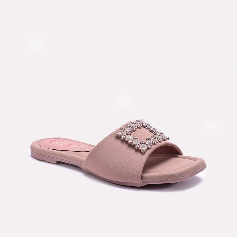 Pink Fancy Flat Slippers