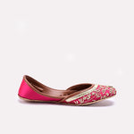 Womens Pink Khussa