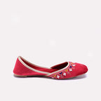 Womens Pink Khussa