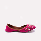 Womens Pink Khussa