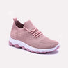 Pink Perforated Slip On Sneakers For Women