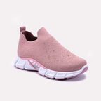 Pink Slip On Sneakers For Women