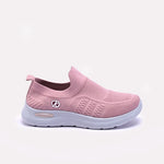 Womens Pink Slip On Sneakers
