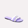 portia purple flat fancy slippers