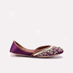 Womens Purple Khussa