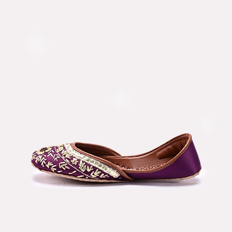 Purple Khussa for Women