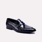 quentin black formal slip on shoes