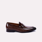 quentin mens brown formal slip on shoes