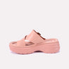 quinn peach thick sole slippers for women