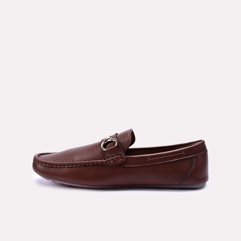 ralph brown perforated horsebit loafers for men