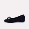 rave black fancy pumps  for womens