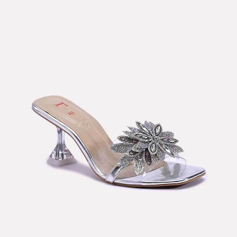 Ravelle Silver Bridal Slippers 0412761