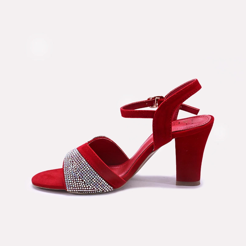 Red Fancy Sandals for Women