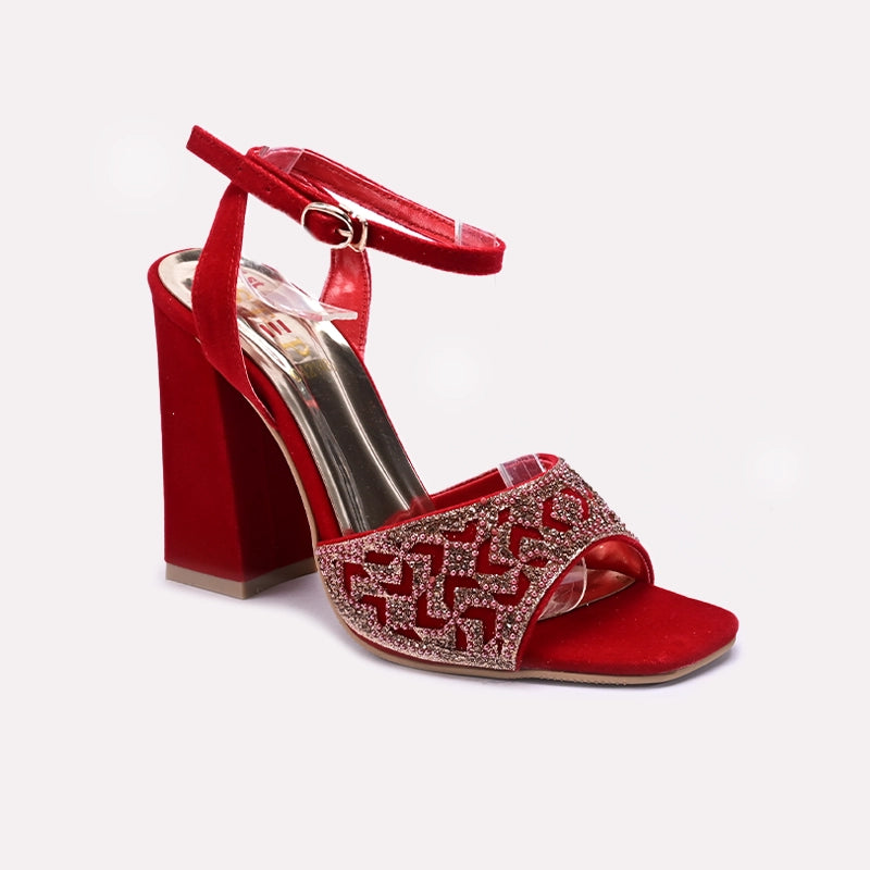 Red High Heel Fancy Sandals 0421480