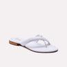 reese white casual slippers