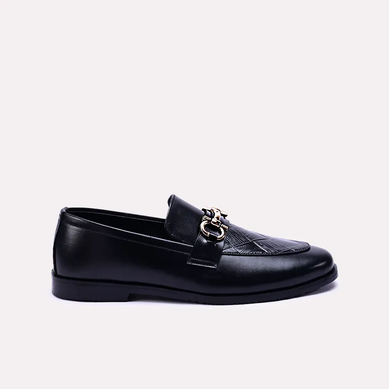 reuben mens black dress loafers