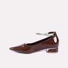 rihanna brown glossy pumps for women