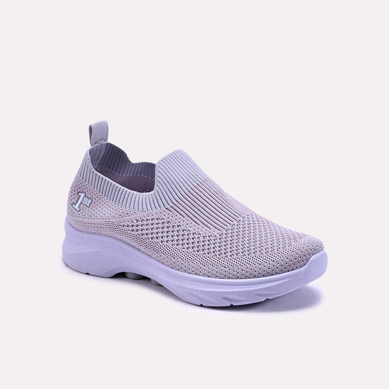 Rivka Gray Slip On Sneakers