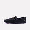 robin black horsebit loafers for men