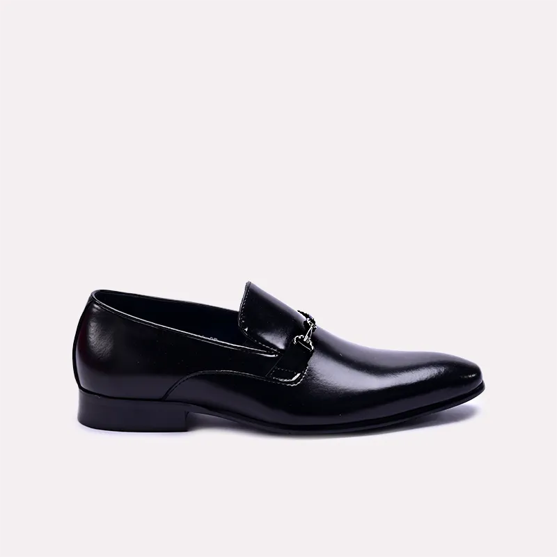 roderick mens black narrow toe formal loafers
