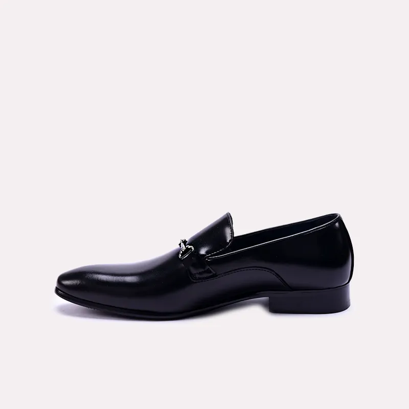 roderick black narrow toe formal loafers for men