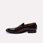 roderick dark brown narrow toe formal loafers for men