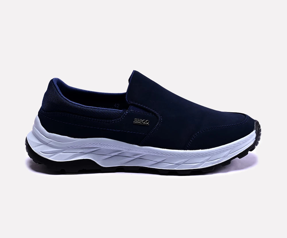 roger mens blue slip on sneakers