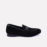 rogue mens black formal velvet loafers