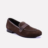 rogue brown formal velvet loafers