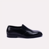 roland mens black sleek slip on shoes