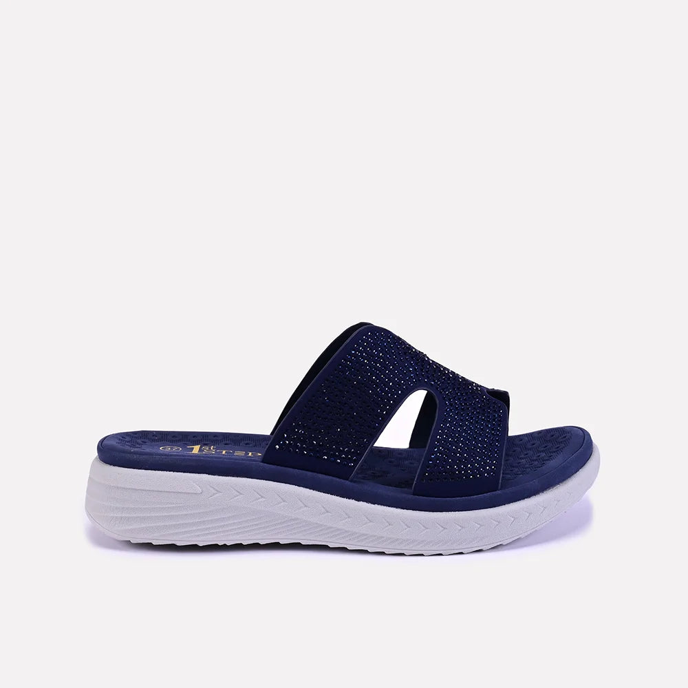 rosalie women blue casual slippers