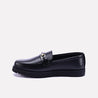 ryder black chunky dress loafers for women