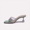 sally light green women heel slippers