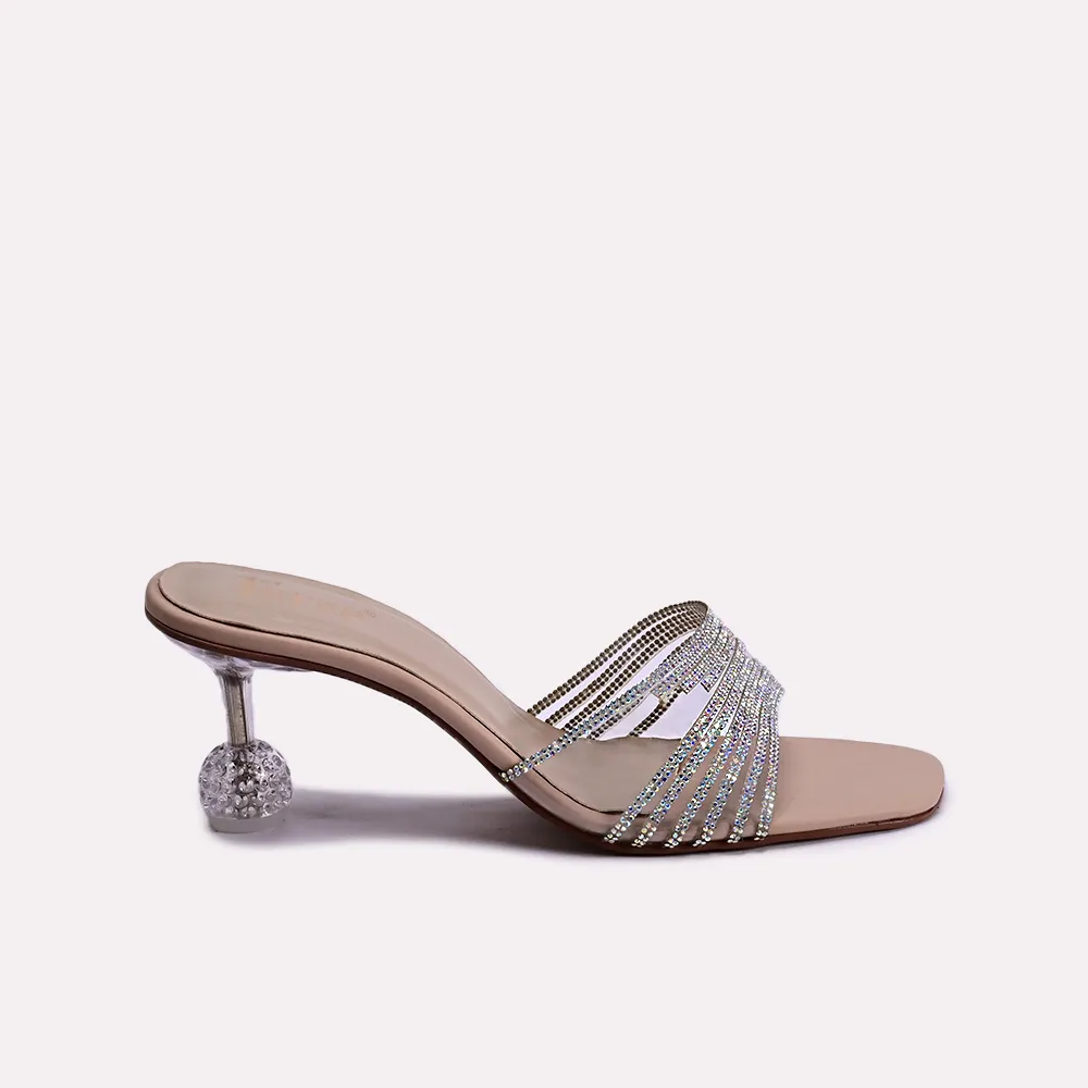 sally peach heel slippers