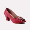 samara maroon fancy pumps