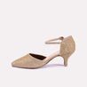 sandra gold heel pumps for women