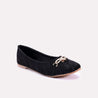 saskia black casual pumps