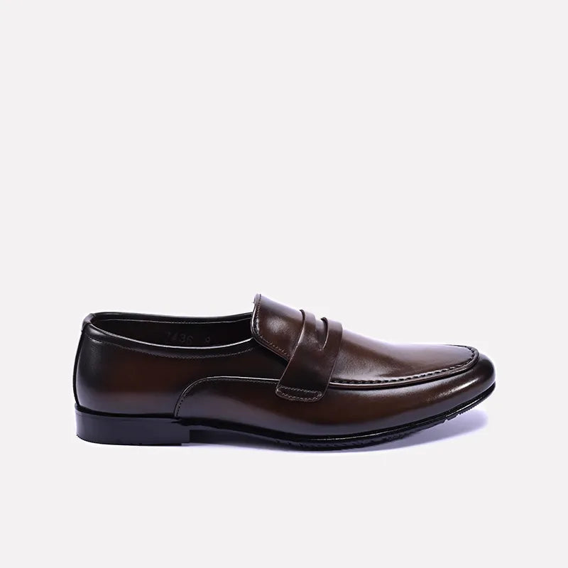 savage mens brown dress penny loafers