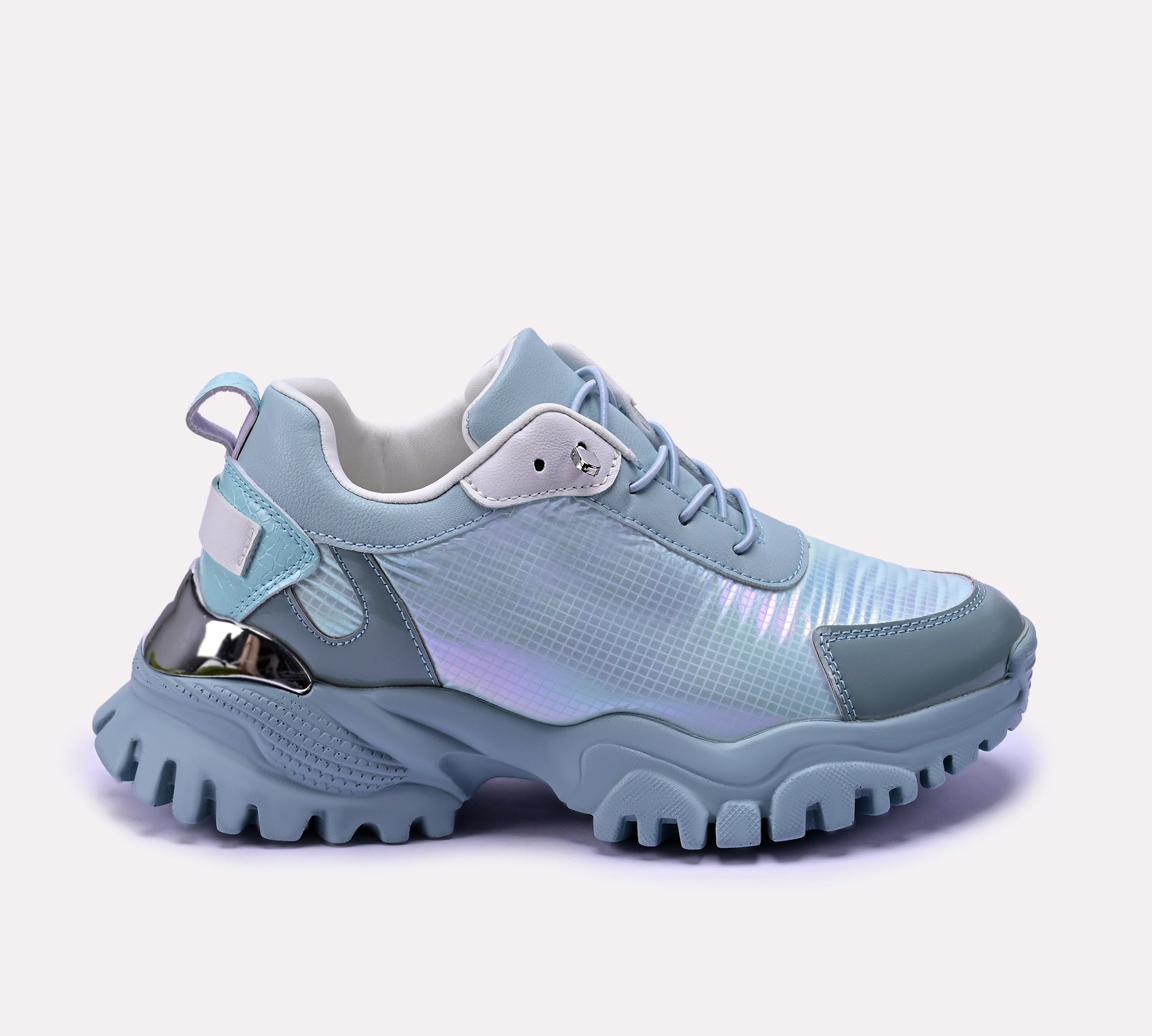 women sheen blue sneakers 0440625