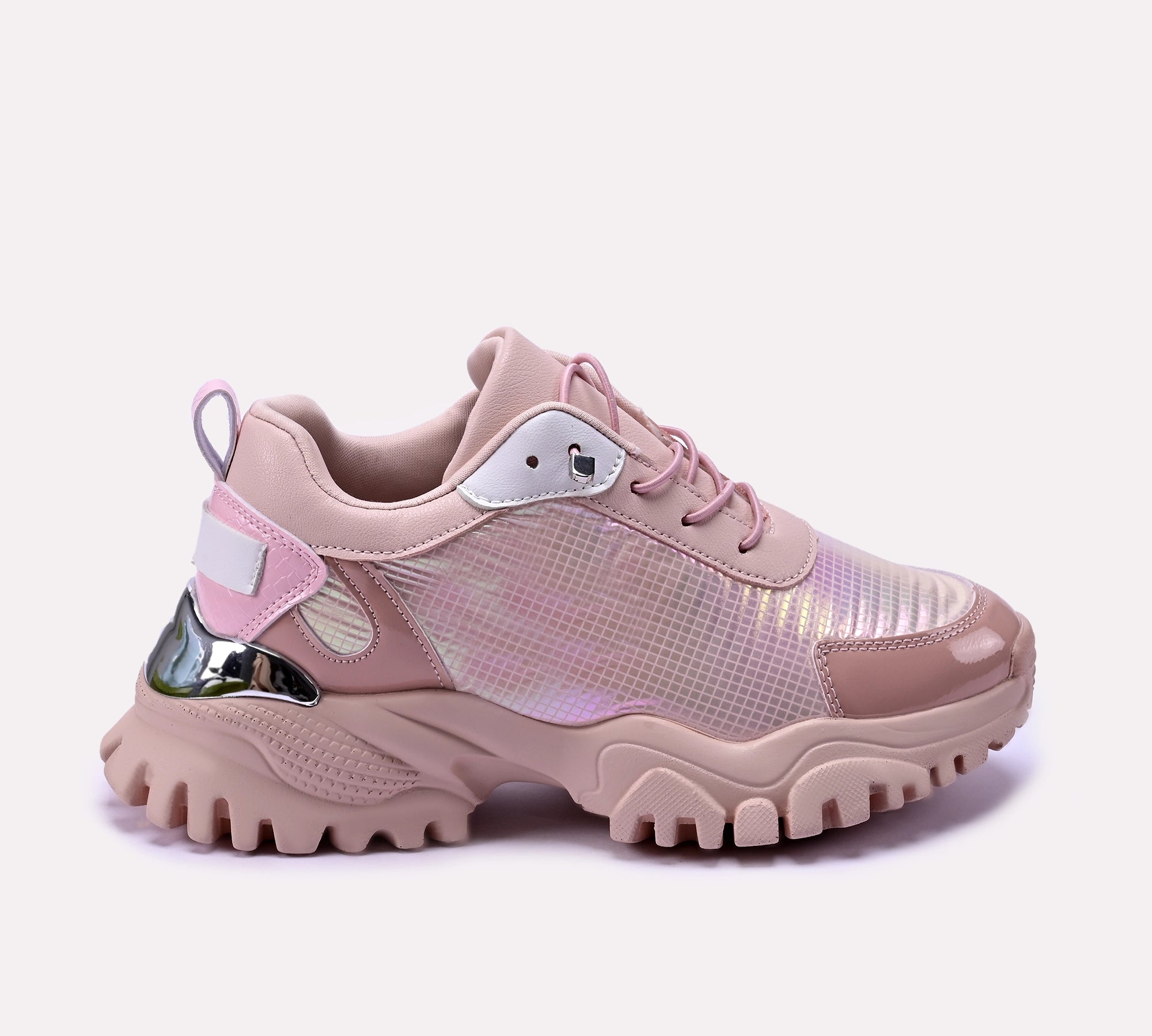 women sheen pink sneakers 0440625