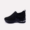 sienna black heel sneakers for women