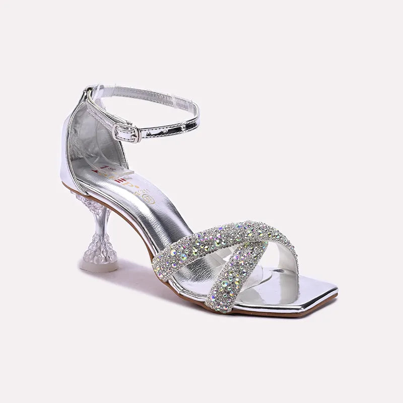 Silver Bridal Sandals 0421211