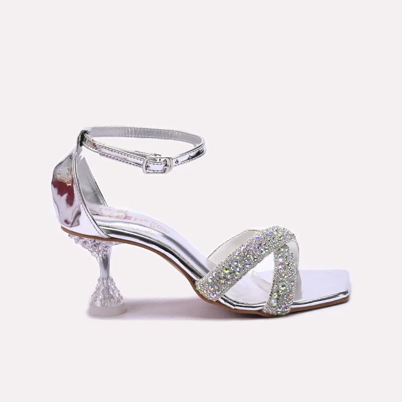 Silver Bridal Sandals 0421211