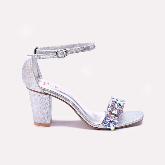 Womens Silver Bridal Sandals