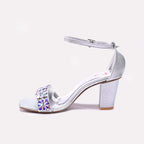 Silver Bridal Sandals for Women