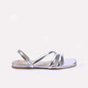 Womens Silver Casual Sandals