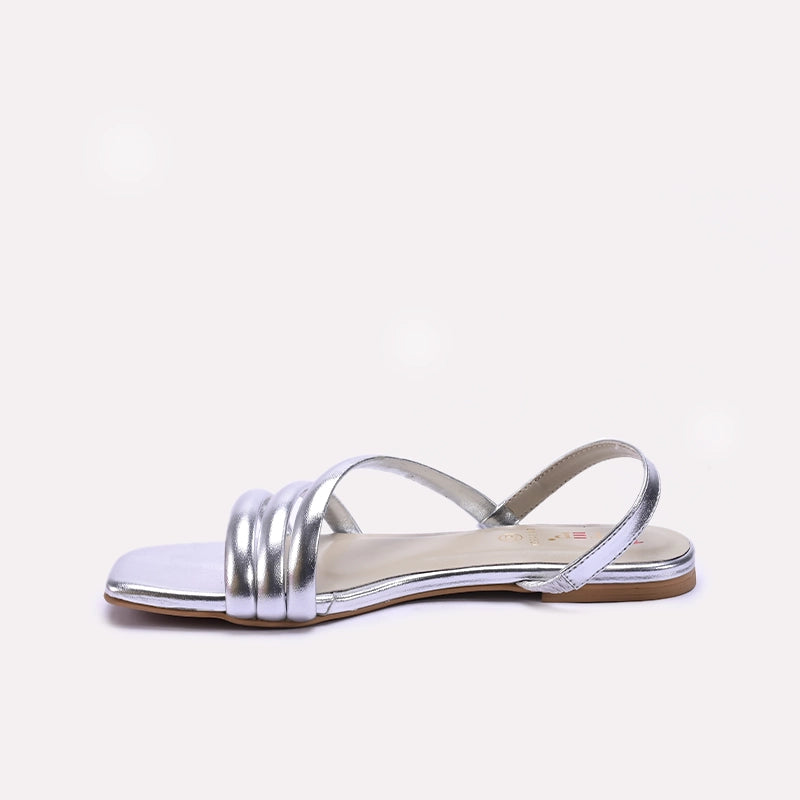 Silver Casual Sandals for Women
